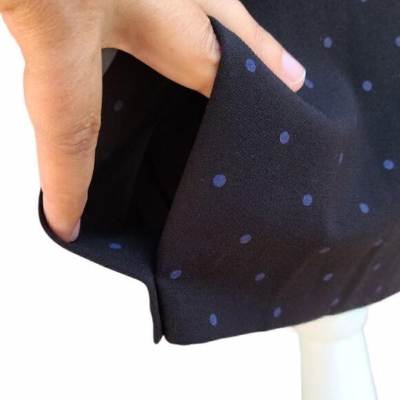 Elle Polka-dot Career Black Sheath Dress Size 8 - Picture 5 of 11